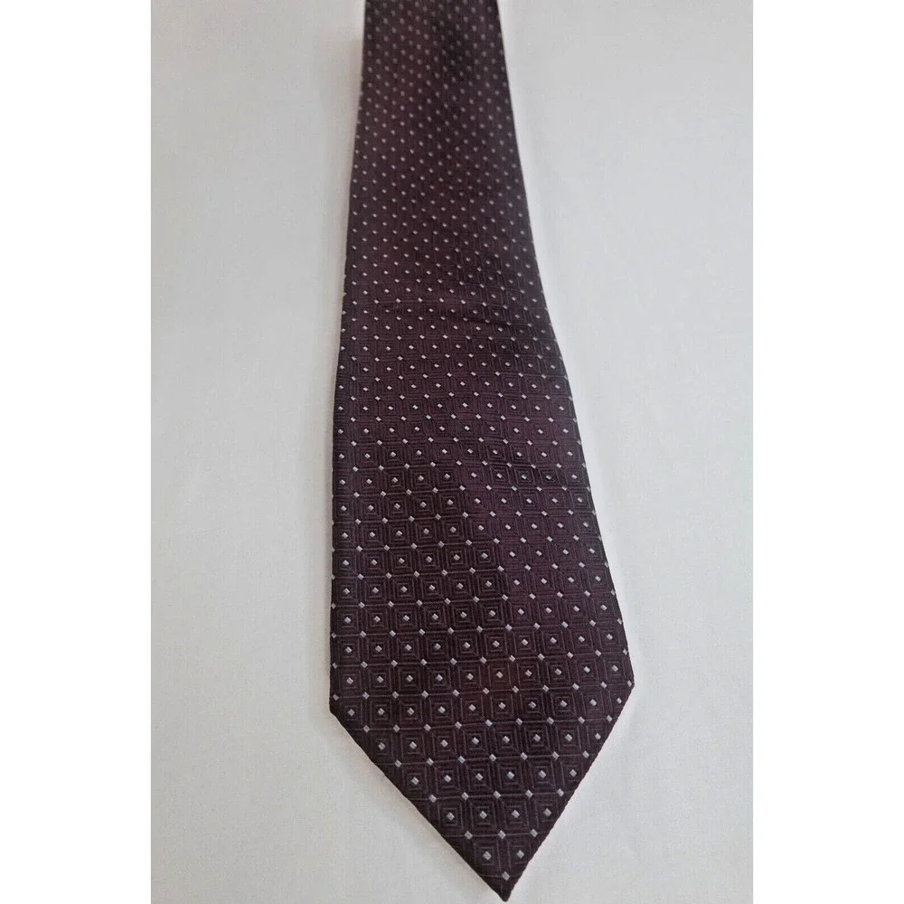 Pronto‎ Uomo Silk Burgundy Neck Tie